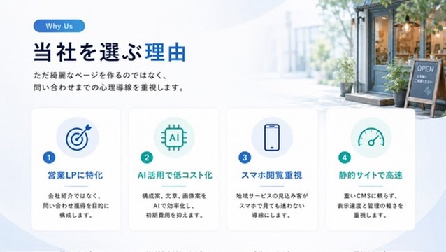 当社を選ぶ理由