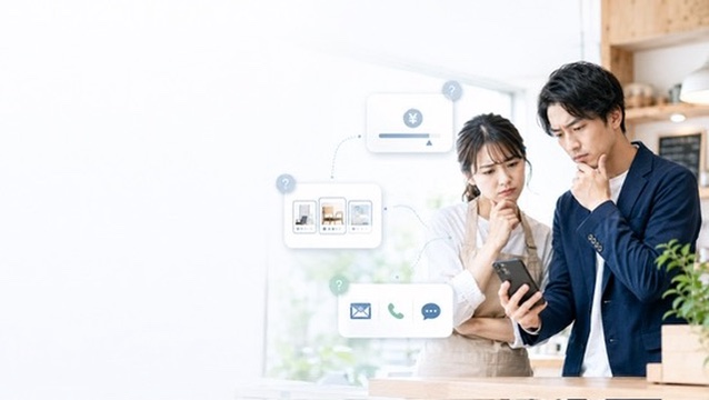 業種別LPサンプルを比較するイメージ